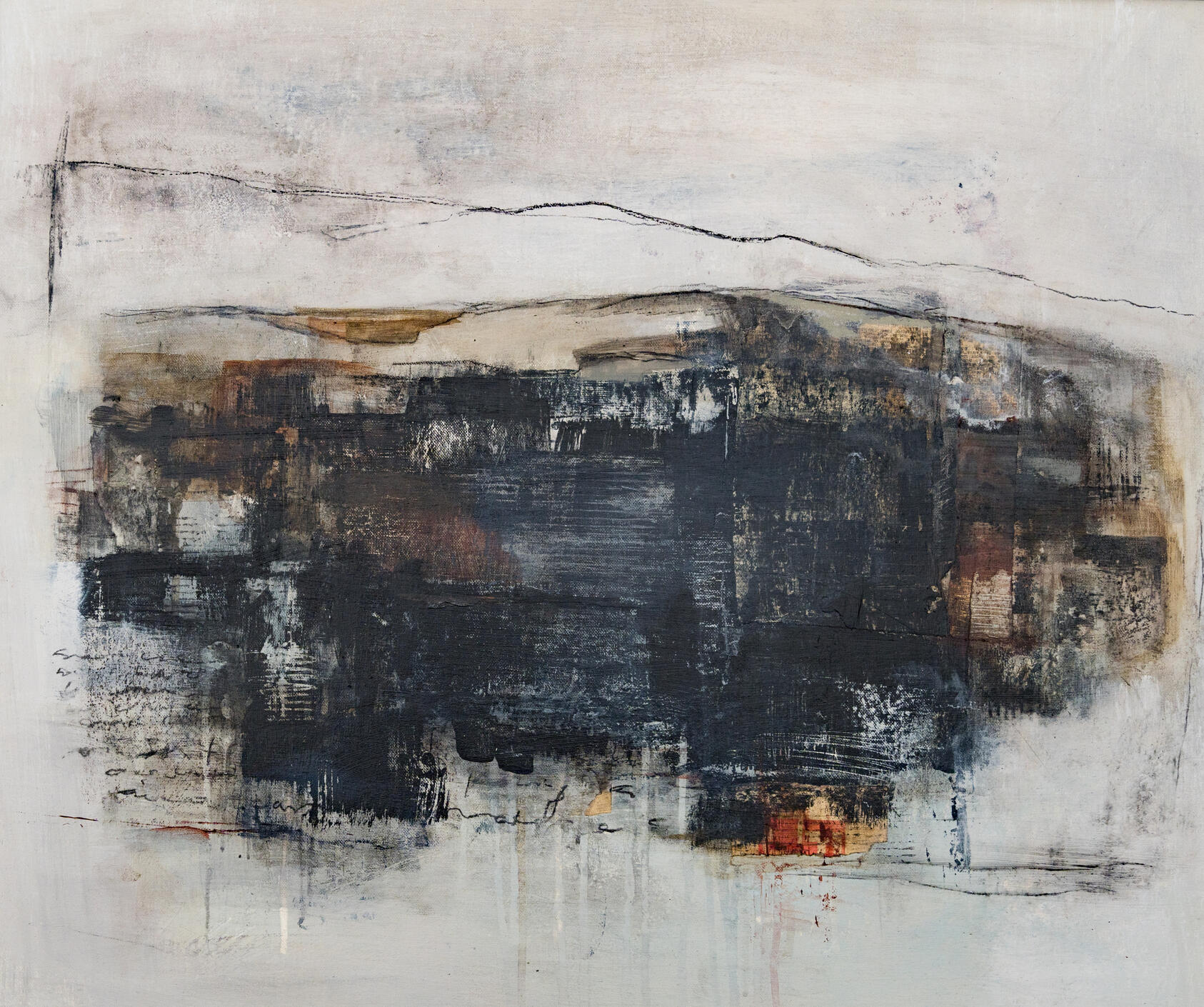 End of Summer - Sundown |Down||Mixed Media on Canvas| 55 X 65 cm