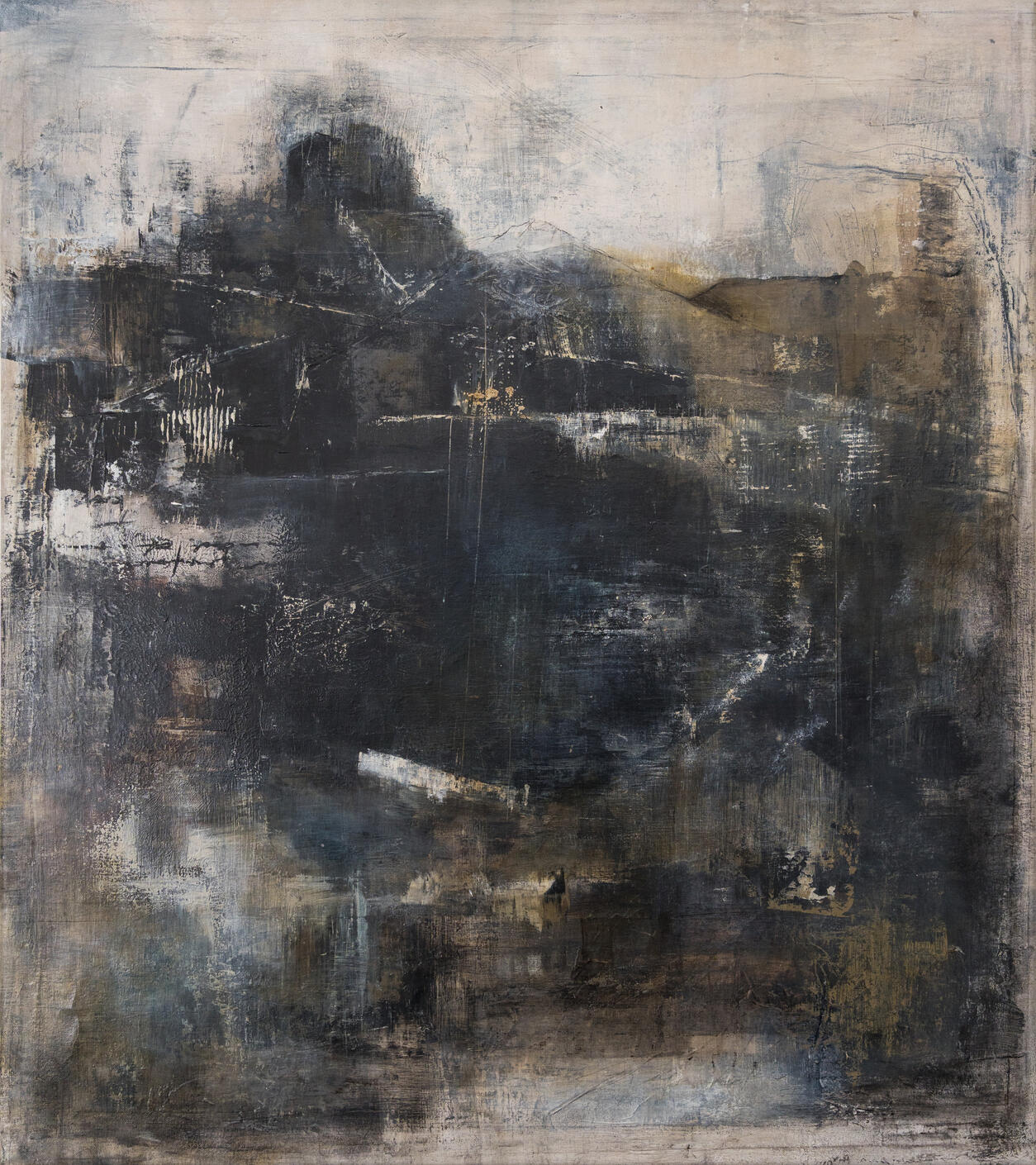 The Castle's River | Mixed Media on Canvas | 80 X 90 cm