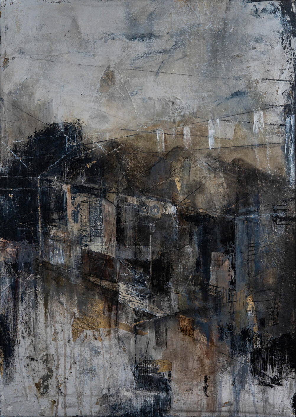 Market Day | Mixed Media on board | 60 X 84 / 5 cm