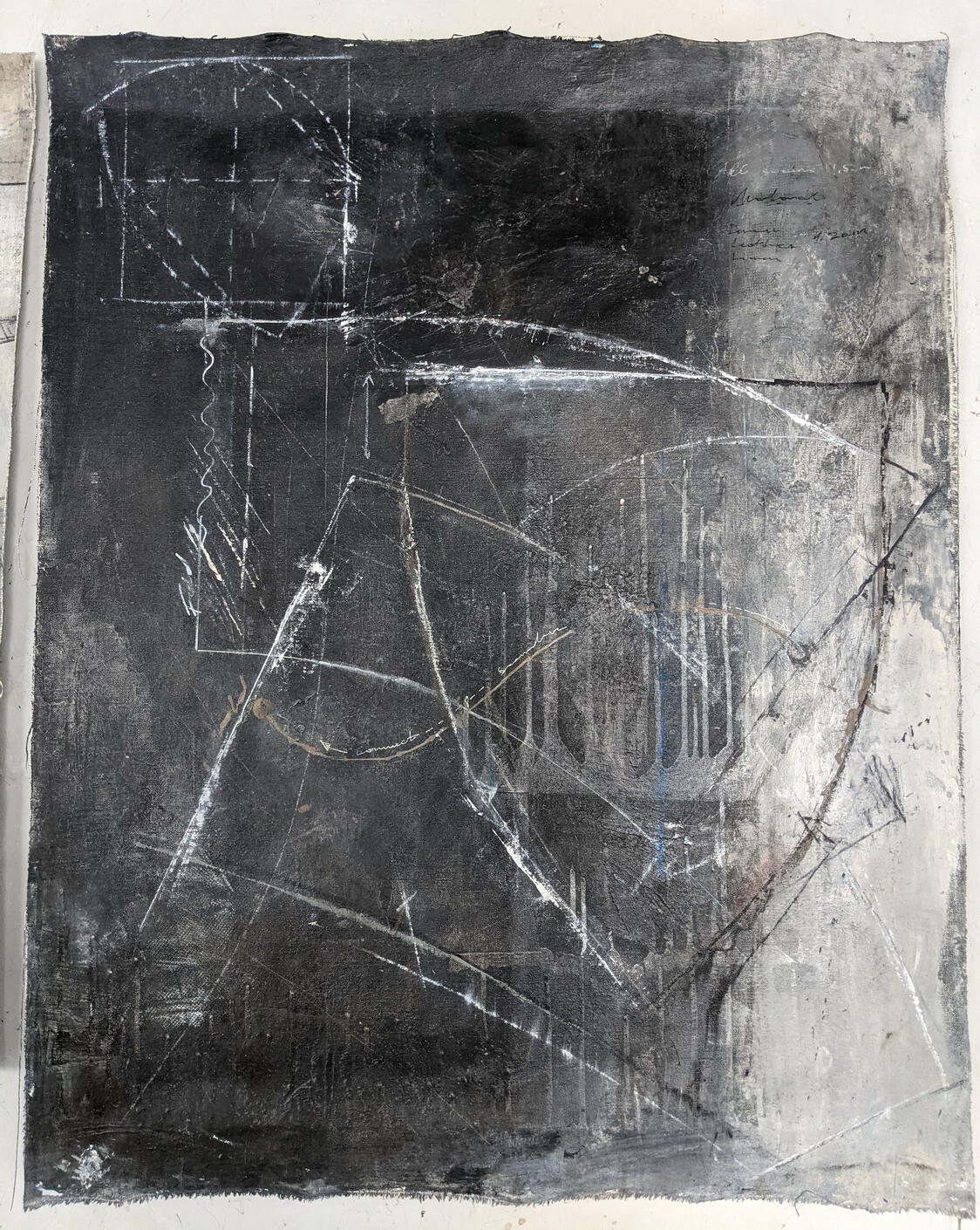 Fits and Misfits III.| Mixed Media on Canvas - Tapestery Style | 85 X 90 cm SOLD