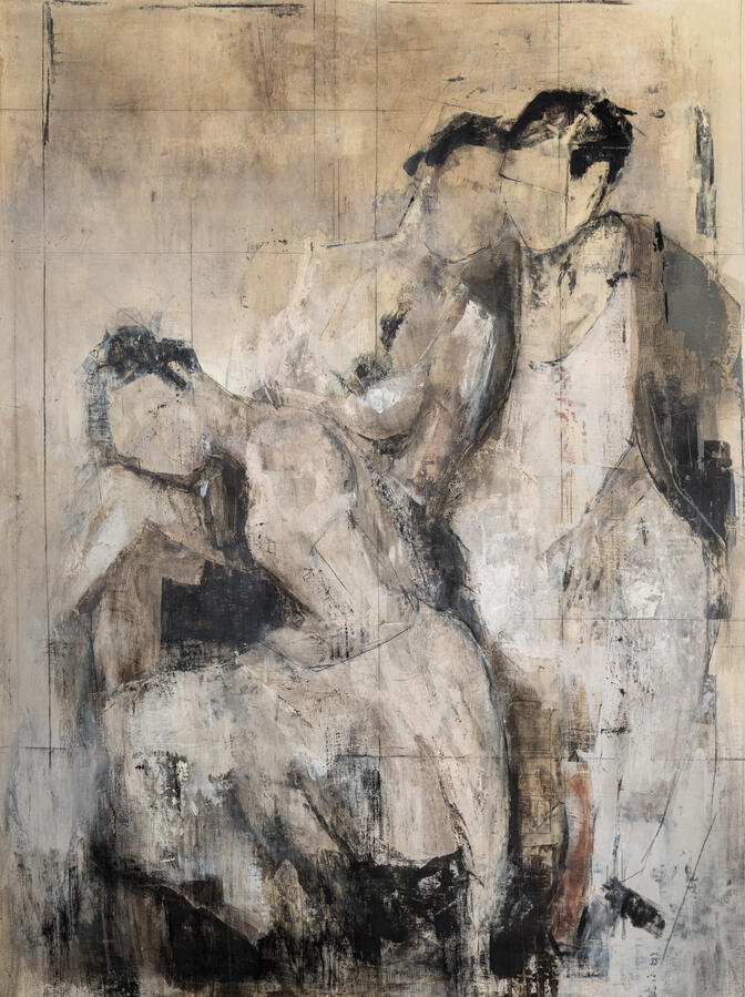 La Femme Mixed media on canvas 120 × 90 cm €3,600 Studio Price €2,160
