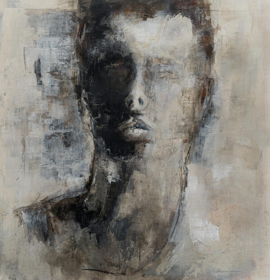 A Statement in Ginger Mixed media on canvas 70 × 70 cm €1,660 Studio Price €1,160